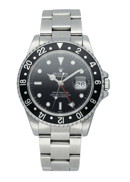 Fourth Generation: GMT-Master 16700 (1988 – 1999) with the black face and silver accents