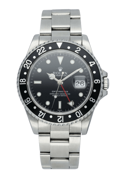 Fourth Generation: GMT-Master 16700 (1988 — 1999) with the black face and silver accents