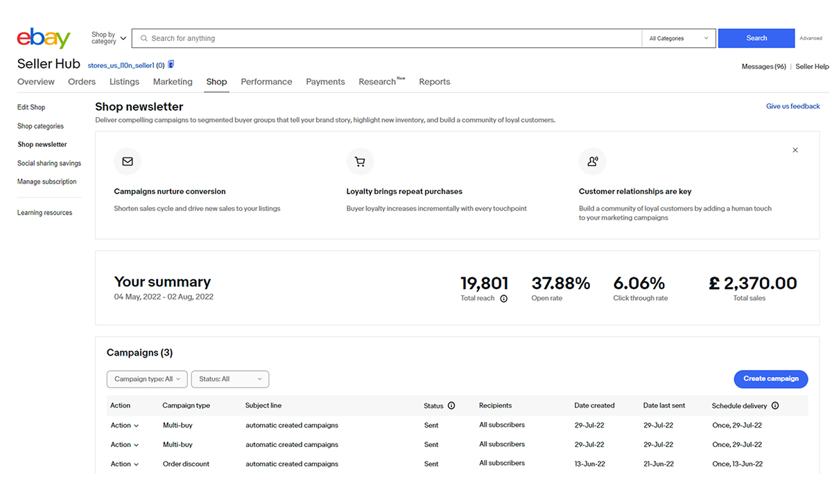 Shops UK Seller Centre