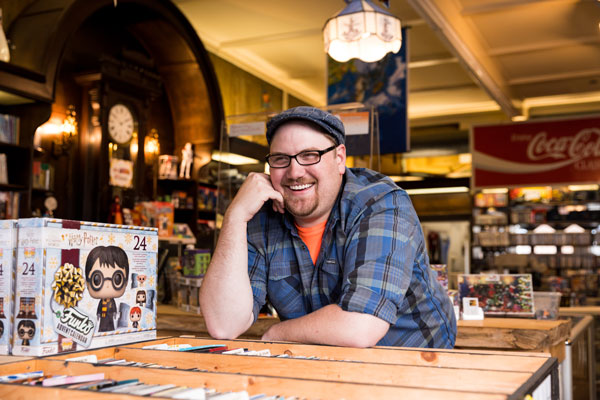 eBay seller with his funko collections