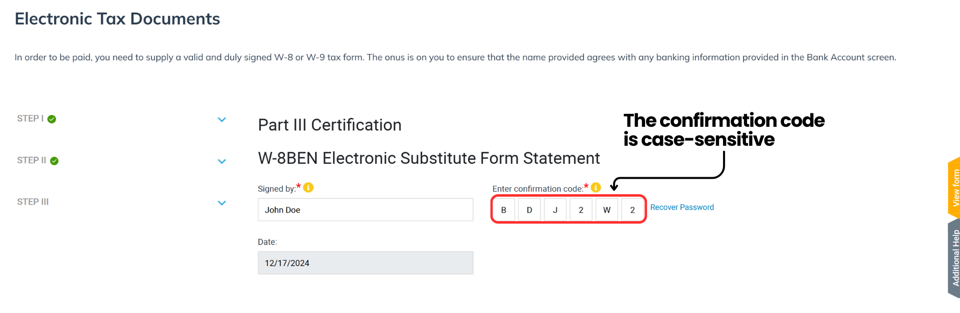 Verification Code