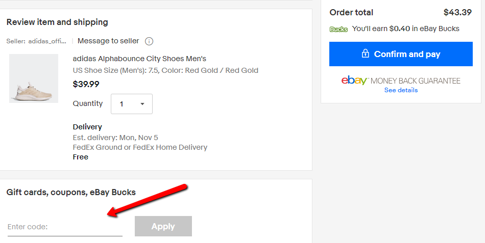 ebay adidas coupon code