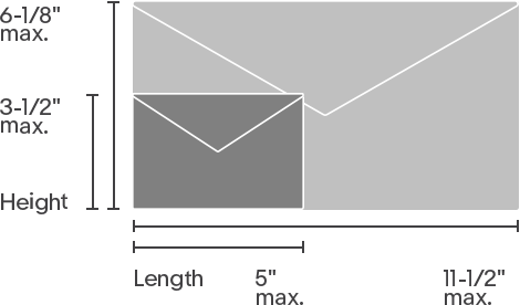 standard envelope size template