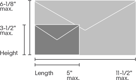 size of no 10 envelope