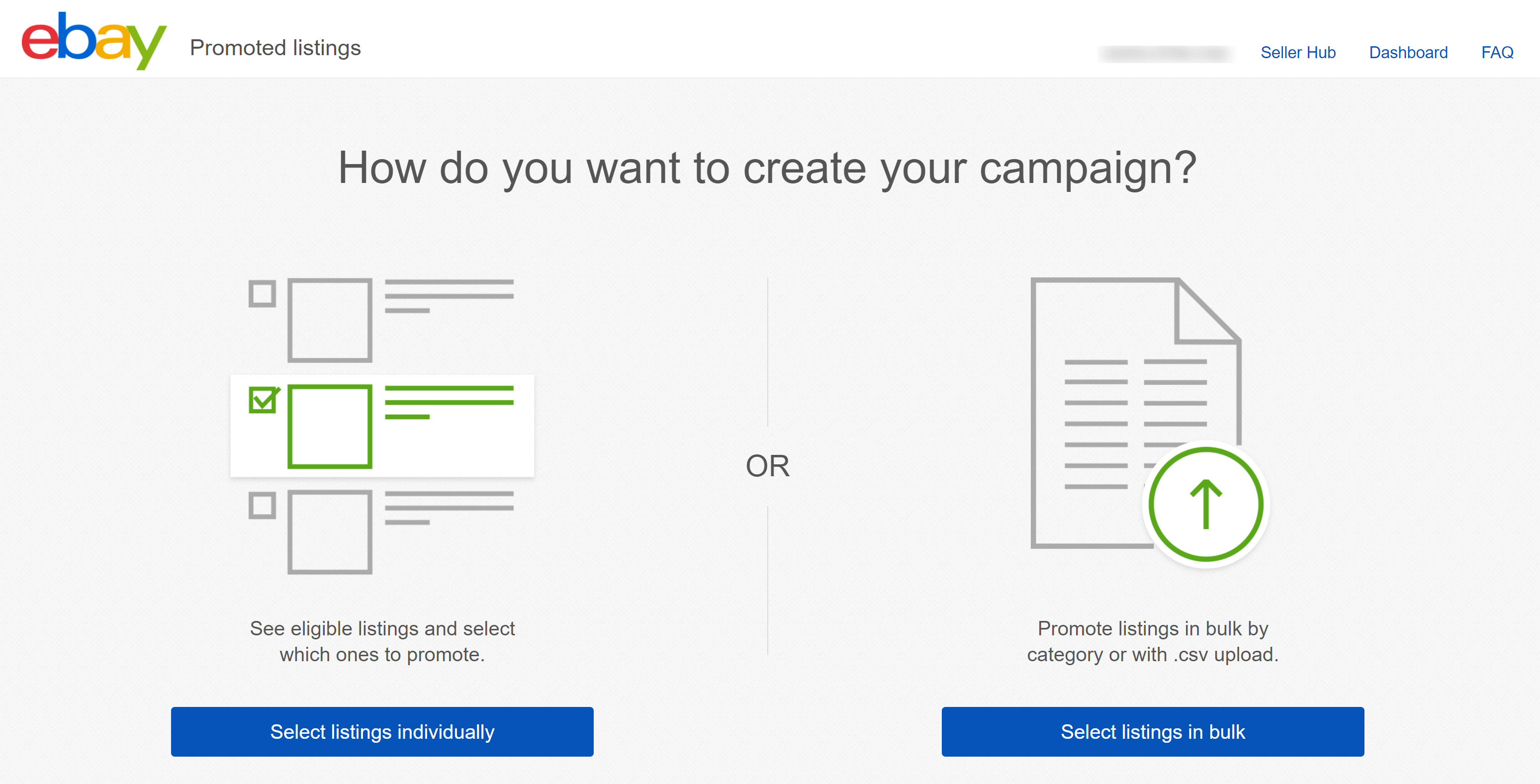 How do you want to create your campaign?