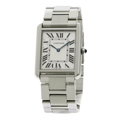 cartier mens tank watch used
