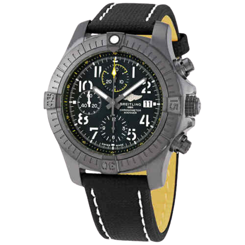 A Breitling Super avenger chronograph 48 night mission watch.