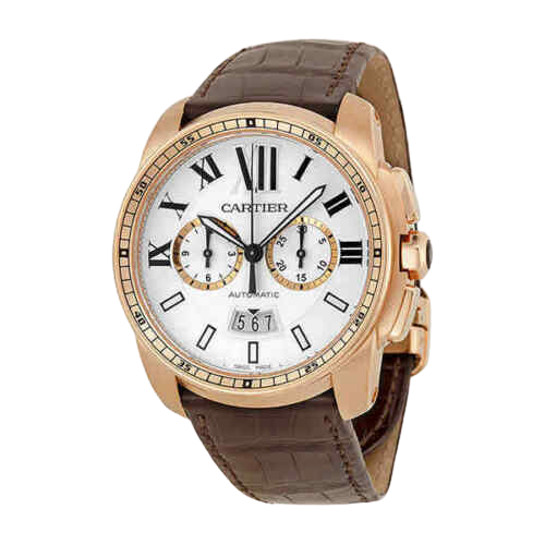 Cartier Calibre De Cartier Leather Strap Watches