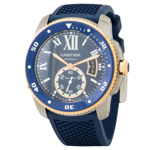 Cartier Calibre De Cartier blue dial Watches.png.
