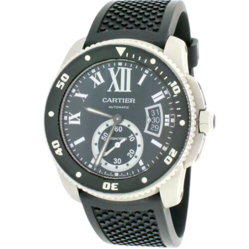 Cartier Calibre De Cartier Rubber Strap Watches