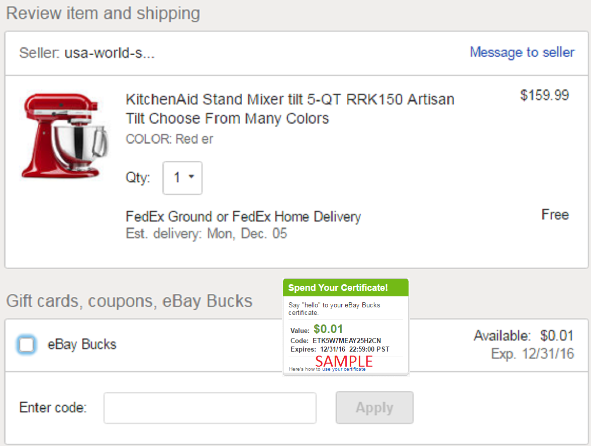 Ebay Bucks Frequently Asked Questions - 