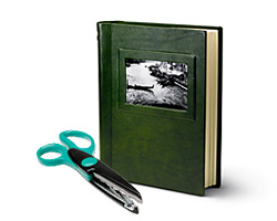 scrapbook, scrapbooking album, scrapbooking, crafts, scissors