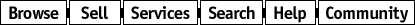 To Buy, Sell, Services, Search, Help, and Community links