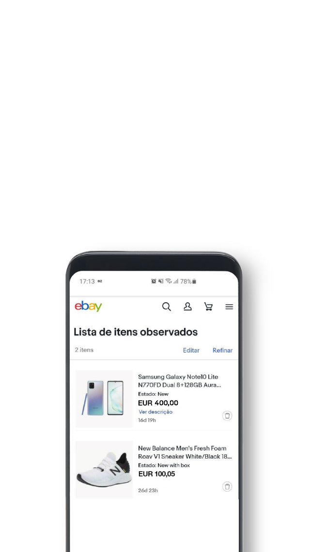 Phone showcasing step 2 in a mobile device