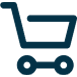 Shopping cart icon.