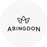 The Abingdon logo, which is the brand name written in black text with a stylized winged 'A' logo above.