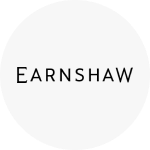 The Thomas Earnshaw logo, which is the name 'Earnshaw' written in black text.