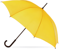 gelber Regenschirm