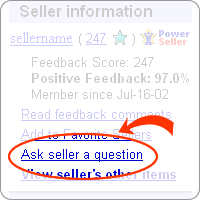 Email eBay sellers your questions about their basketball item listings.