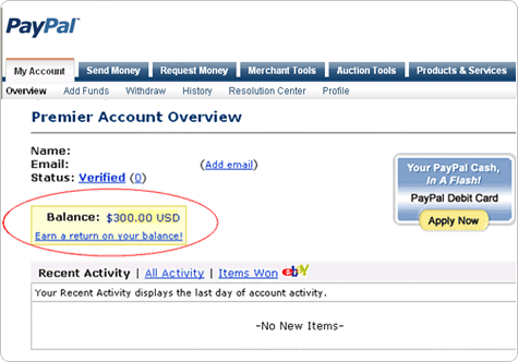 Withdrawing Funds From Your Paypal Account