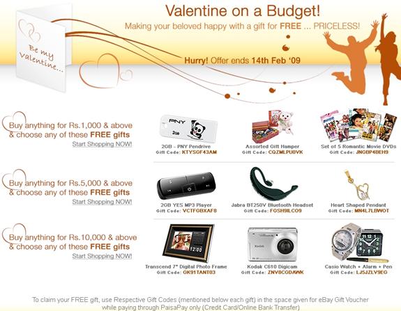 Valentine on budget