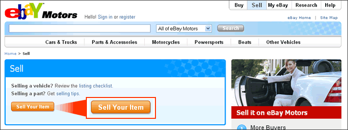 Ebay Motors How To Sell A Vehicle - 