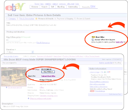 how to accept best offer on ebay