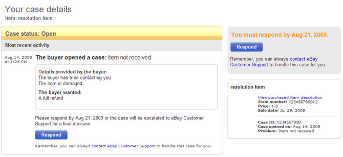 New dispute resolution process on eBay