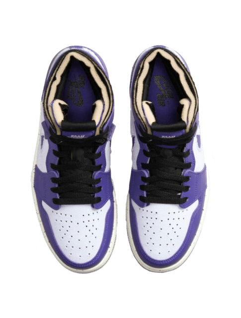 All About Air Jordan 1s In Purple Black And White Ebay