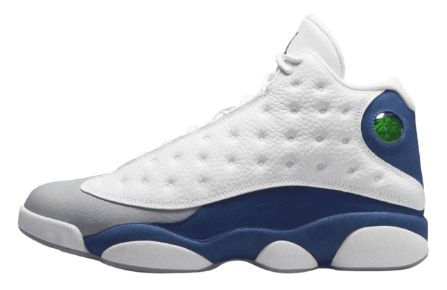 orange and white jordan 13