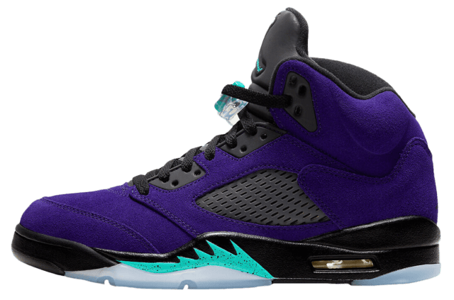 jordan 5 purple green