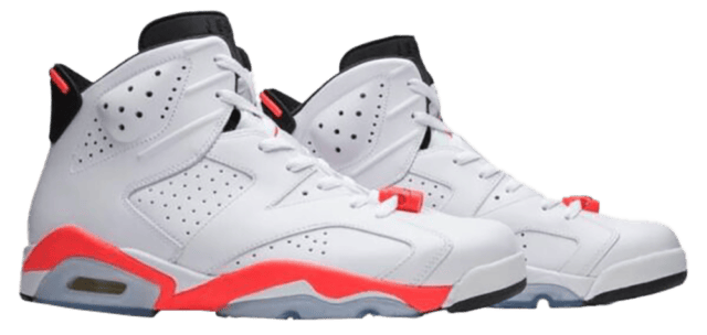 The Jordan 6 Infrared White Sneaker Offers Bright, Flashy Style | eBay