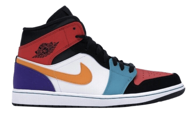 glossy orange and black jordan 1