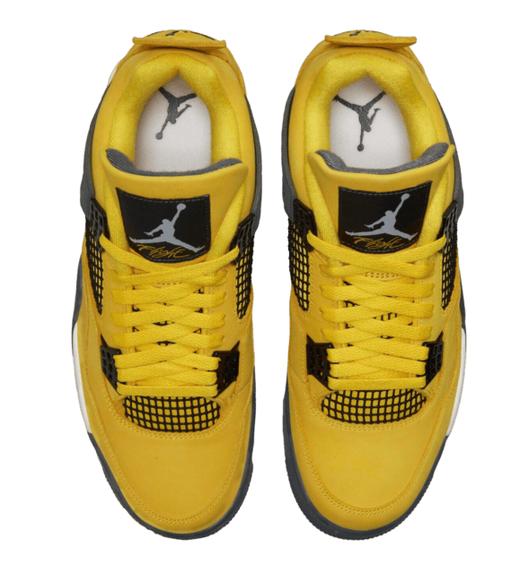 yellow lightning 4s shoes