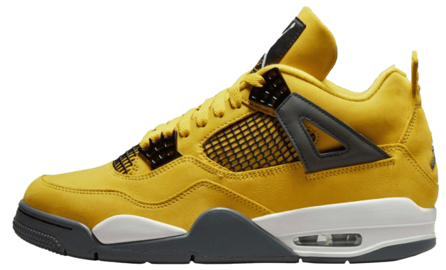 yellow lightning 4s shoes