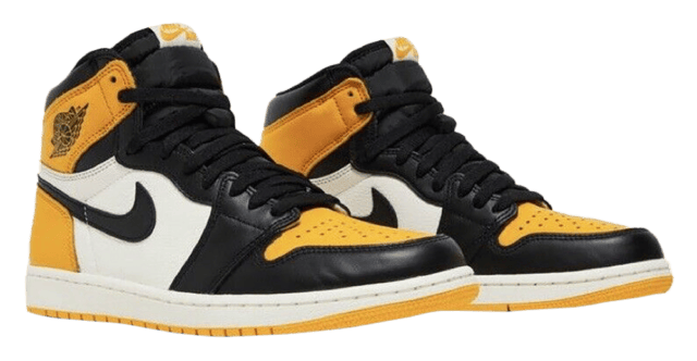 pink yellow jordan 1