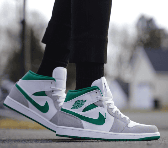 Meet the Jordan Mid Pine Green Sneaker | eBay