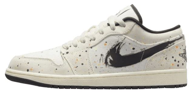 jordan 1 low brushstroke shoes