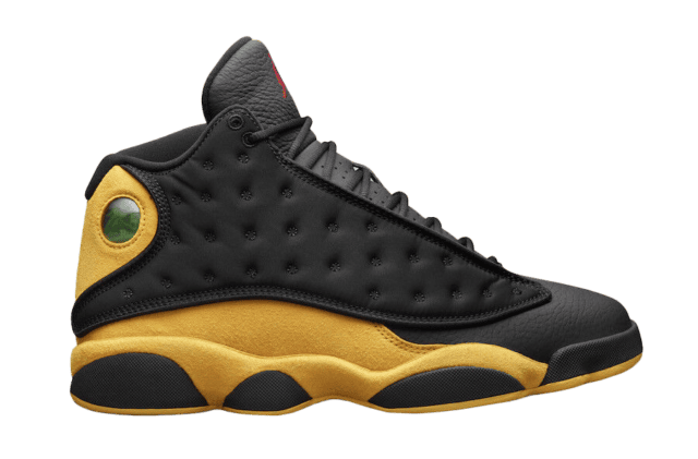 Black and yellow outlet 13 jordans