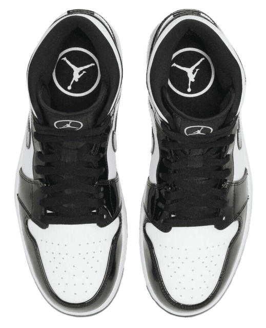 black and white jordan 1 shoes