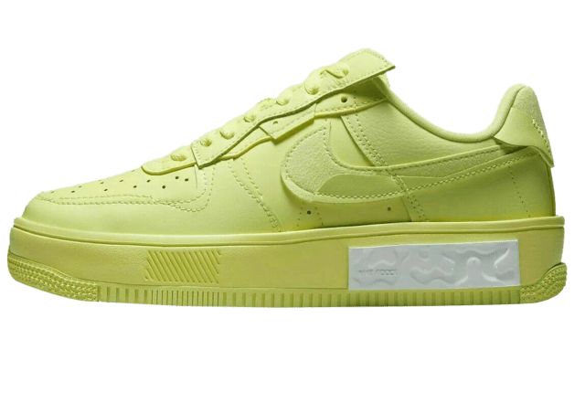 Nike Air Force 1 AF1 Neon Volt Yellow Black Youth 4Y Sneakers 596728-702  Good