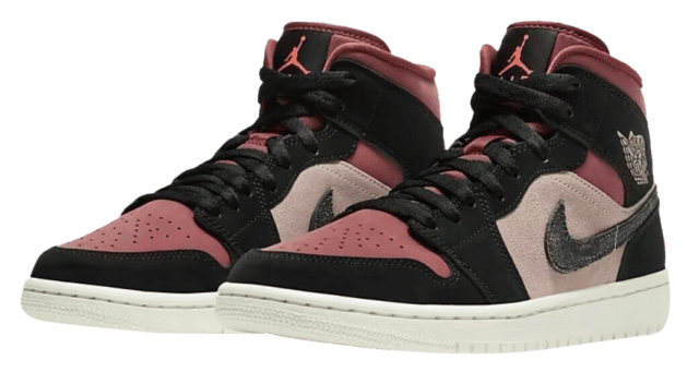 Jordan 1 shop burgundy and black