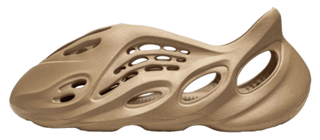 yeezy ochre foam runner on feet