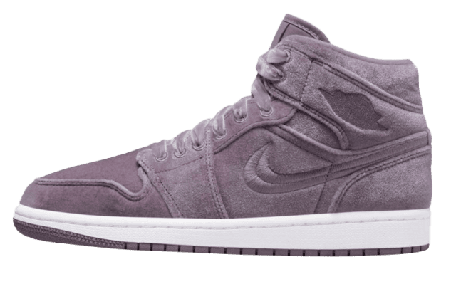 Jordan 1 mid purple shoes