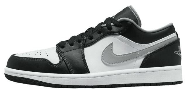 Step Into the Air Jordan 1 Low Black White Grey | eBay