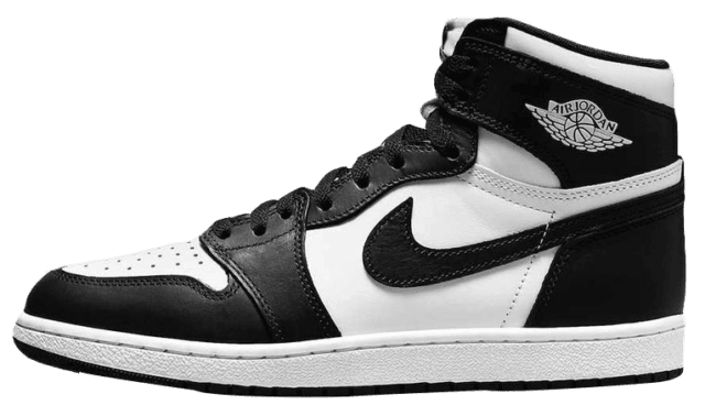 black and white jordan 1 shoes