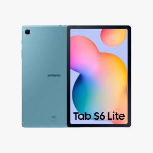 Blue Samsung Tab S6 Lite.