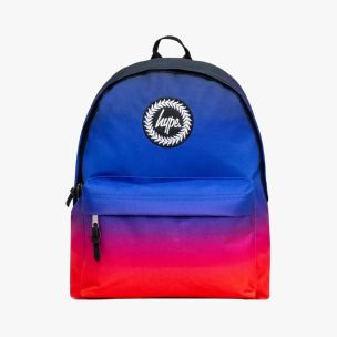 Red and blue Just Hype backpack.