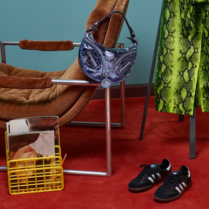  A group of clothing items and a chair