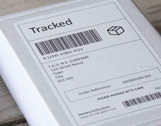 Stay protected by choosing tracked delivery image